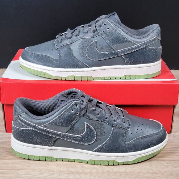 NikeDunk Low Retro PRM Halloween Shoes Mens Size 8 Grey Green DQ7681-001